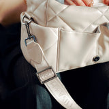 TIBA+MARL Nova Eco Compact Changing Bag Oyster Quilted Faux Leather