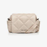 TIBA+MARL Nova Eco Compact Changing Bag Oyster Quilted Faux Leather