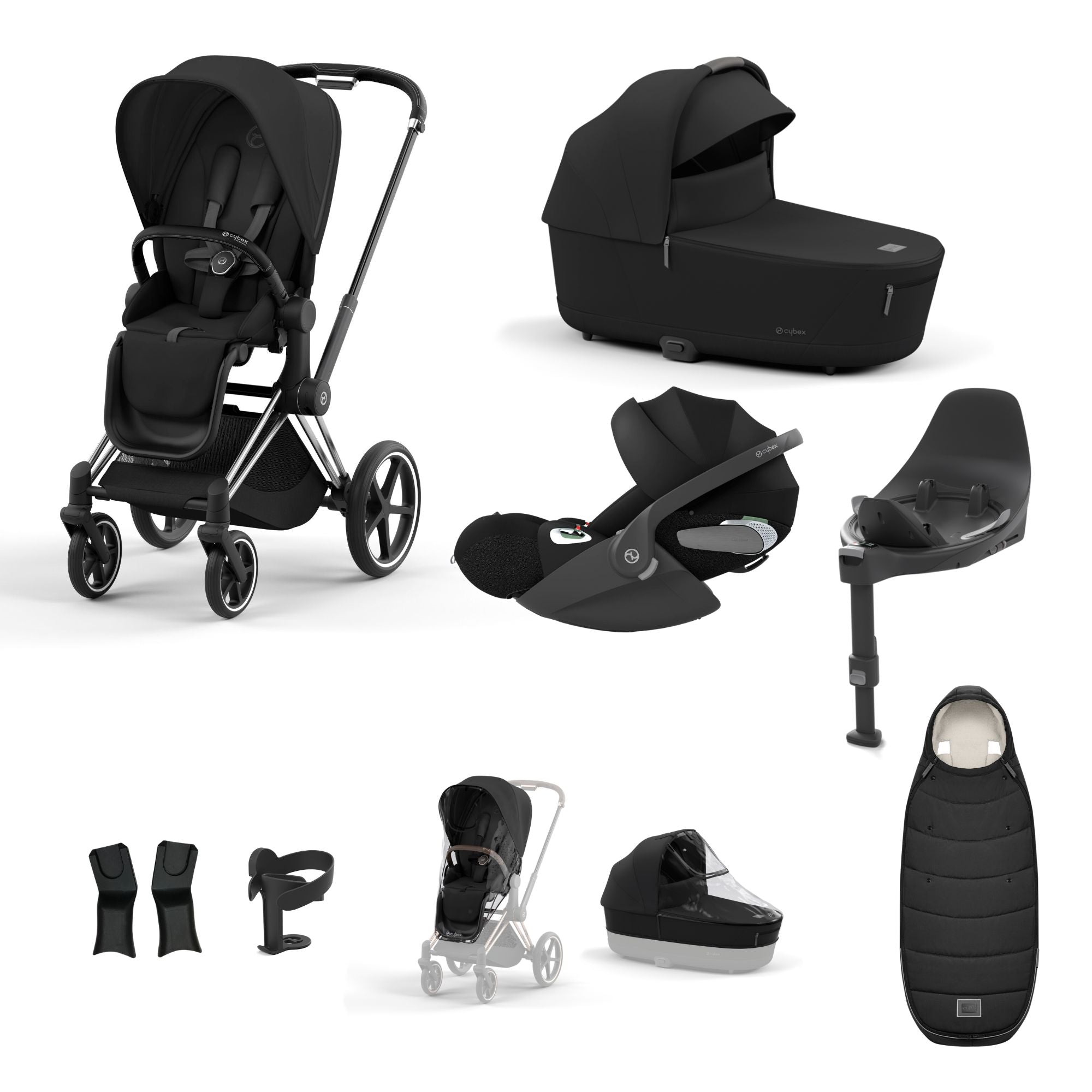 CYBEX Priam Cloud T 10 Piece Bundle Sepia Black