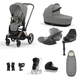 CYBEX Priam Cloud T 10 Piece Bundle Mirage Grey