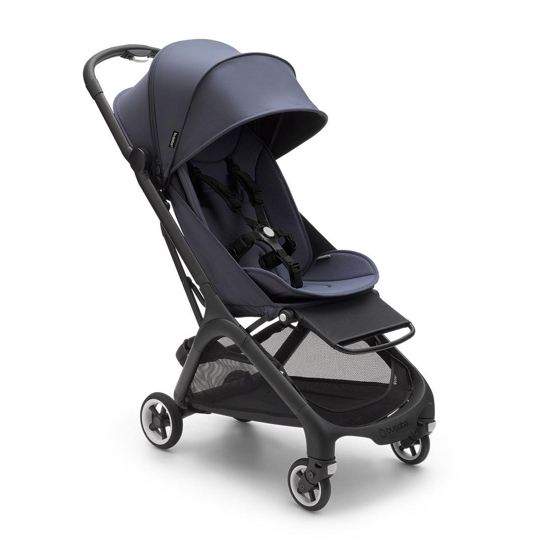 Bugaboo Butterfly Pushchair - Black/Stormy Blue-Strollers-No Bumper Bar- Natural Baby Shower