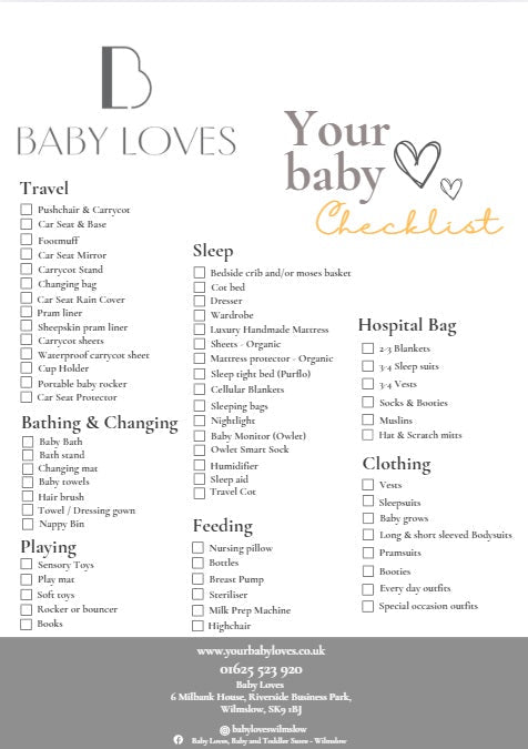 Your baby checklist