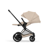 NEW CYBEX e-PRIAM Ultimate Accessory Bundle  - Comfort Collection - Matt Black Cozy Beige