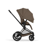 NEW CYBEX Priam Pushchair Set Comfort Collection - Matt Black - Coconut Brown