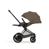 NEW CYBEX e-Priam Pushchair Set Comfort Collection - Matt Black Coconut Brown