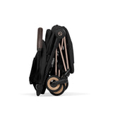 NEW CYBEX Coya Ultimate Birth and Beyond Bundle Comfort Collection - Rose Gold Frame - Sepia Black