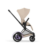 NEW CYBEX e-PRIAM Ultimate Accessory Bundle  - Comfort Collection - Matt Black Cozy Beige