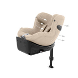 Cybex Sirona Ti i-Size 360° Car Seat with ISOFIX Base – Cozy Beige PLUS