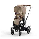 Cybex e-PRIAM 10 Piece Bundle  with Cloud T i-Size Travel System Bundle - Cozy Beige