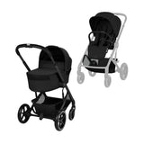 CYBEX BALIOS S LUX PUSHCHAIR WITH FOLD COT - MOON BLACK