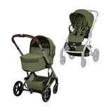 CYBEX BALIOS S LUX PUSHCHAIR WITH FOLD COT - MOSS GREEN