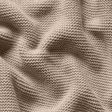 The Little Green Sheep - Organic Knitted Cellular Baby Blanket Truffle