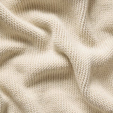 The Little Green Sheep - Organic Knitted Cellular Baby Blanket Linen