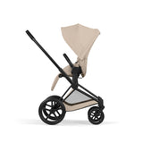 NEW CYBEX Priam Pushchair Comfort Collection - Matt Black - Cozy Beige