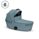 CYBEX BALIOS S LUX FOLD COT   TRAVEL SYSTEM BUNDLE - STORMY BLUE