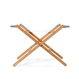 SnuzBaskit Light Grey Moses Basket & Natural Stand