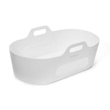SnuzBaskit White Moses Basket & White Stand