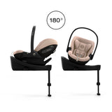 CYBEX Cloud s i-size 180° Baby Car Seat - Cozy Beige - Comfort