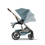 CYBEX BALIOS S LUX FOLD COT   ULTIMATE TRAVEL SYSTEM BUNDLE - STORMY BLUE