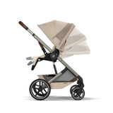 CYBEX BALIOS S LUX FOLD COT   TRAVEL SYSTEM BUNDLE - ALMOND BEIGE