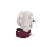 CYBEX Solution S i-Fix Child Car Seat - Quartz Pink - Style