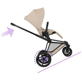 NEW CYBEX e-PRIAM Ultimate Accessory Bundle  - Comfort Collection - Matt Black Cozy Beige