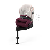 CYBEX Anoris Si i-Size Car Seat With ISOFix Base - Quartz Pink - Style