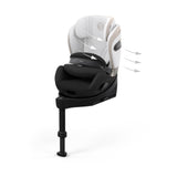 CYBEX Anoris Si i-Size Car Seat With ISOFix Base - Off White - Style