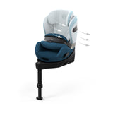 CYBEX Anoris Si i-Size Car Seat With ISOFix Base - Opal Blue - Style