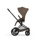 NEW CYBEX Priam Pushchair Set Comfort Collection - Matt Black - Coconut Brown
