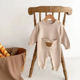 Cozy Crew Club - Waffle Bear One Piece Playsuit