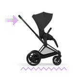 NEW CYBEX e-PRIAM Ultimate Birth and Beyond Bundle  - Comfort Collection - Matt Black Sepia Black