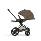 NEW CYBEX Priam Pushchair Set Comfort Collection - Matt Black - Coconut Brown