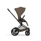 NEW CYBEX Priam Pushchair Set Comfort Collection - Matt Black - Coconut Brown