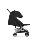 NEW CYBEX Coya Ultimate Birth and Beyond Bundle Comfort Collection - Rose Gold Frame - Sepia Black