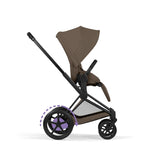NEW CYBEX e-Priam Pushchair Set Comfort Collection - Matt Black Coconut Brown