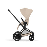 NEW CYBEX e-PRIAM Ultimate Accessory Bundle  - Comfort Collection - Matt Black Cozy Beige