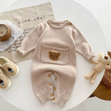 Cozy Crew Club - Waffle Bear One Piece Playsuit