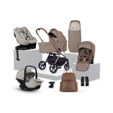 Silver Cross Breez Ultimate 360 Family Car Seat Bundle - Champagne