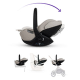 Silver Cross Breez Ultimate 360 Car Seat Bundle - Champagne