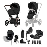 NEW CYBEX PRIAM Ultimate Birth & Beyond Bundle  - Comfort Collection - Rose Gold - Sepia Black