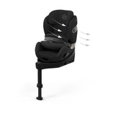 CYBEX Anoris Si i-Size Car Seat With ISOFix Base- Sepia Black - Style