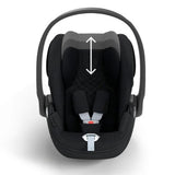 CYBEX e-Priam Pushchair with Lux Carrycot and Travel bundle - Chrome and Black Chassis