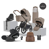 Silver Cross Cove 2 Ultimate 360 Car Seat Bundle - Champagne - Cybex Cloud T Plus & T Base