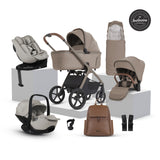 Silver Cross Cove 2 Ultimate 360 Family Car Seat Bundle- Champagne - Natural Taupe Car Seat