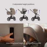 Silver Cross Cove 2 Ultimate 360 Family Car Seat Bundle- Champagne - Natural Taupe Car Seat