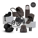 Silver Cross Cove 2 Ultimate 360 Car Seat Bundle - Chocolate - Iconic Black Car Seat