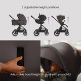 Silver Cross Cove 2 Ultimate 360 Car Seat Bundle - Chocolate - Iconic Black Car Seat