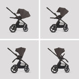 Silver Cross Cove 2 Ultimate 360 Car Seat Bundle - Chocolate - Iconic Black Car Seat