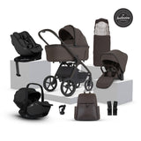Silver Cross Cove 2 Ultimate 360 Family Car Seat Bundle - Chocolate - Iconic Black Car Seat